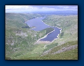 View of Haweswater from the top of the ridge