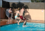 Zoe and Mark taking the plunge