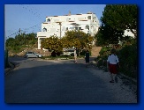 On the walk back to the villa from the beach